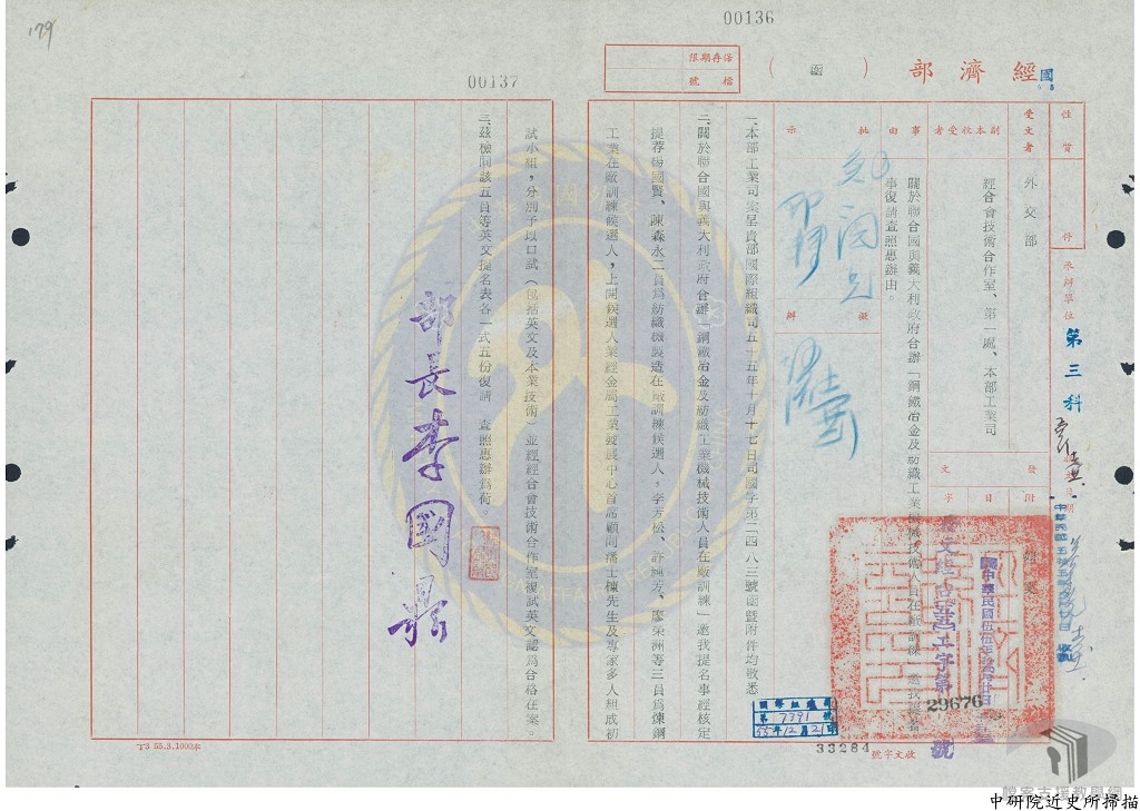  對外經濟設計討論會；亞洲區國校教師研習會；亞洲教育廣播討論會；歐經會經濟事務人員訓練；投資資源計畫討論會；鋼鐵與紡織工業人員討論會2