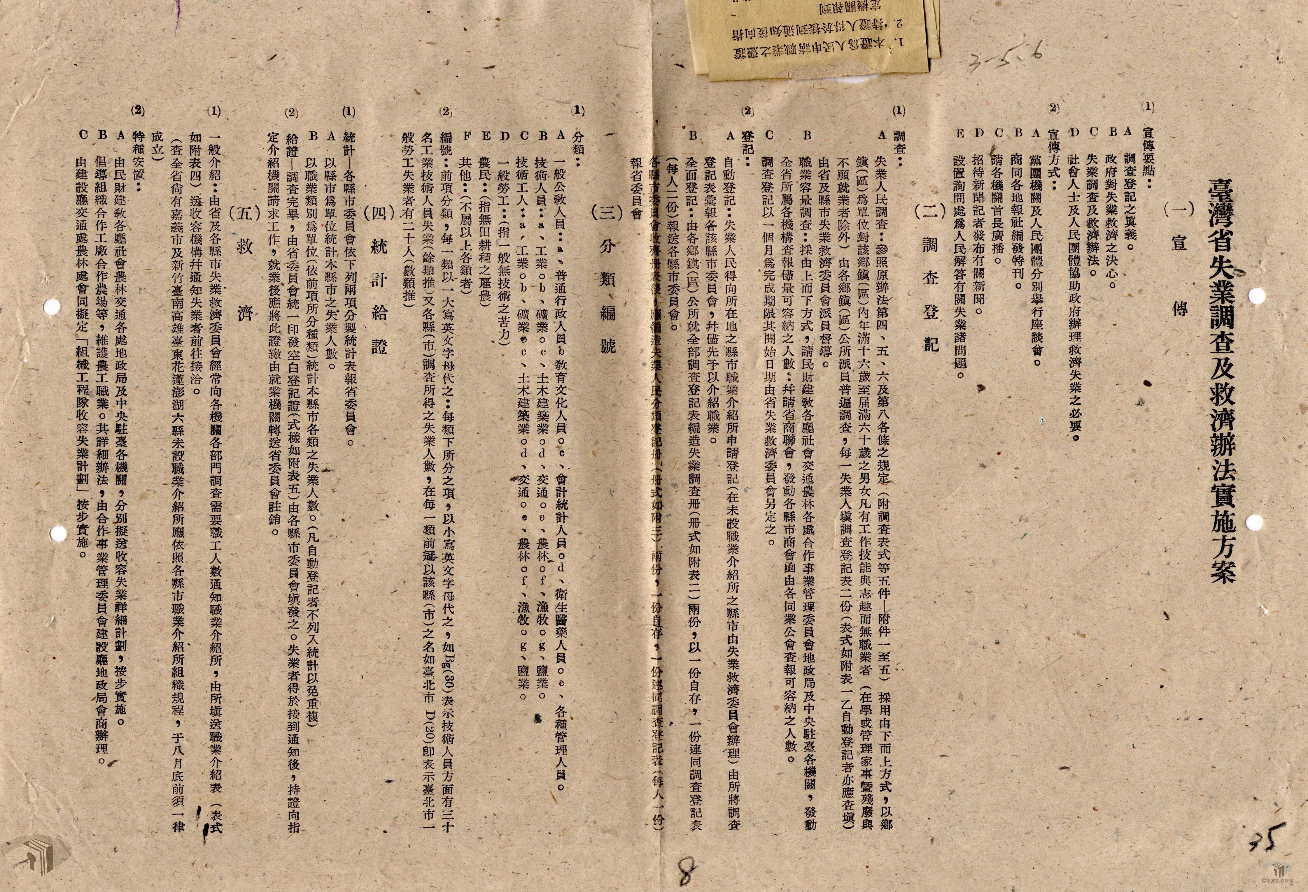 失業調查及救濟辦法實施方案_5