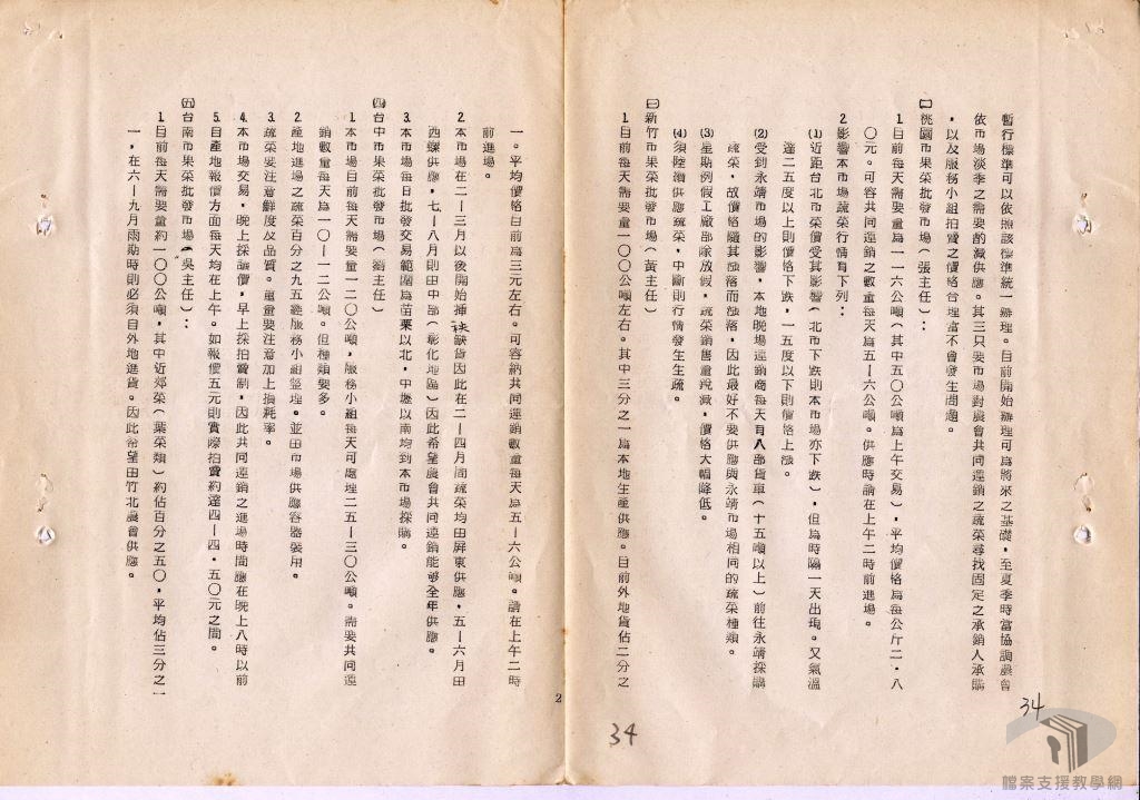 臺灣區果菜運銷股份有限公司文書卷2
