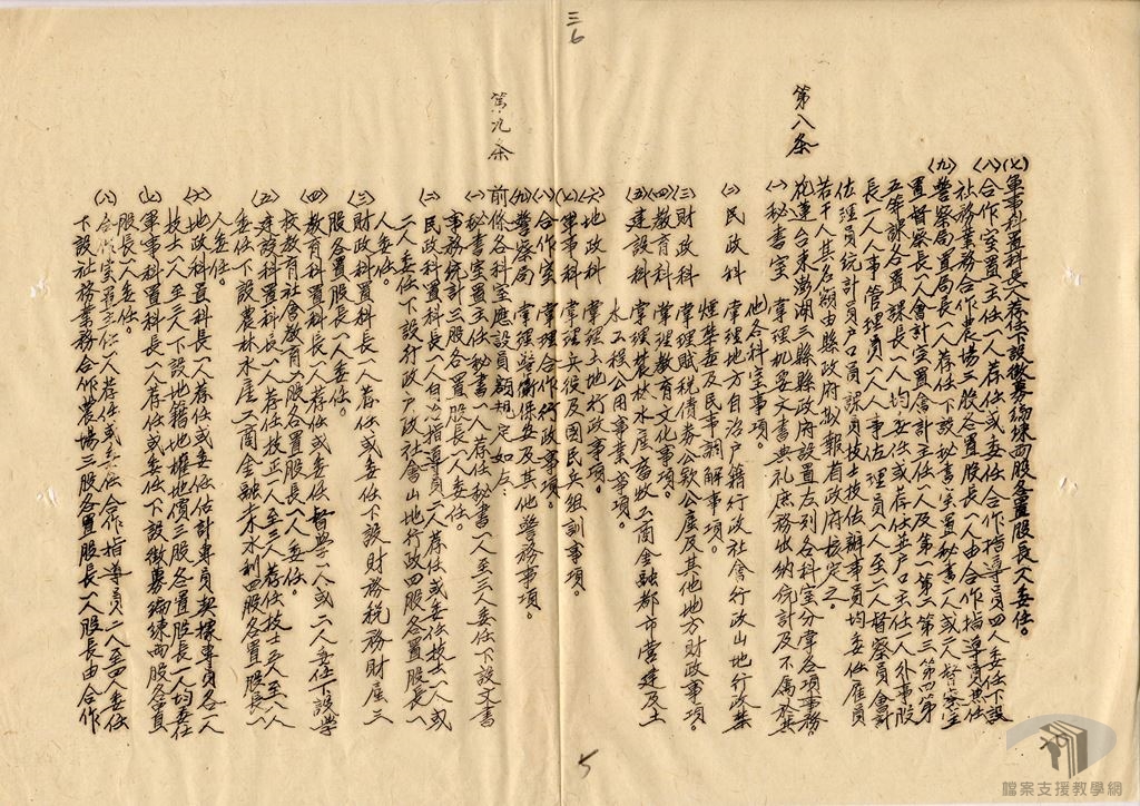 各縣市政府組織規程3