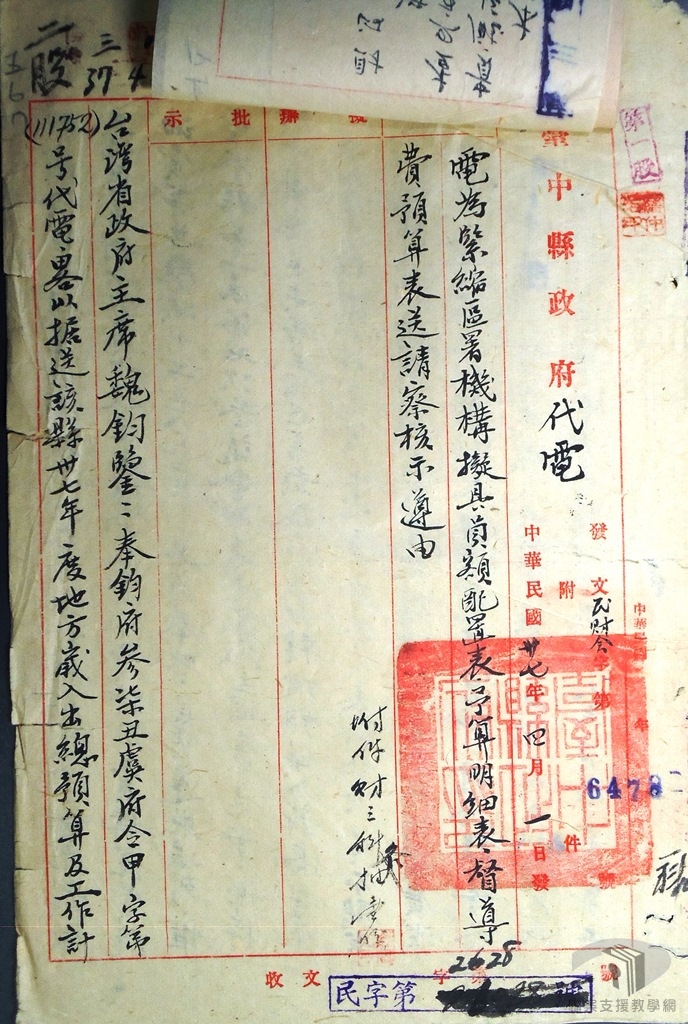 臺中縣府所屬員額編制1