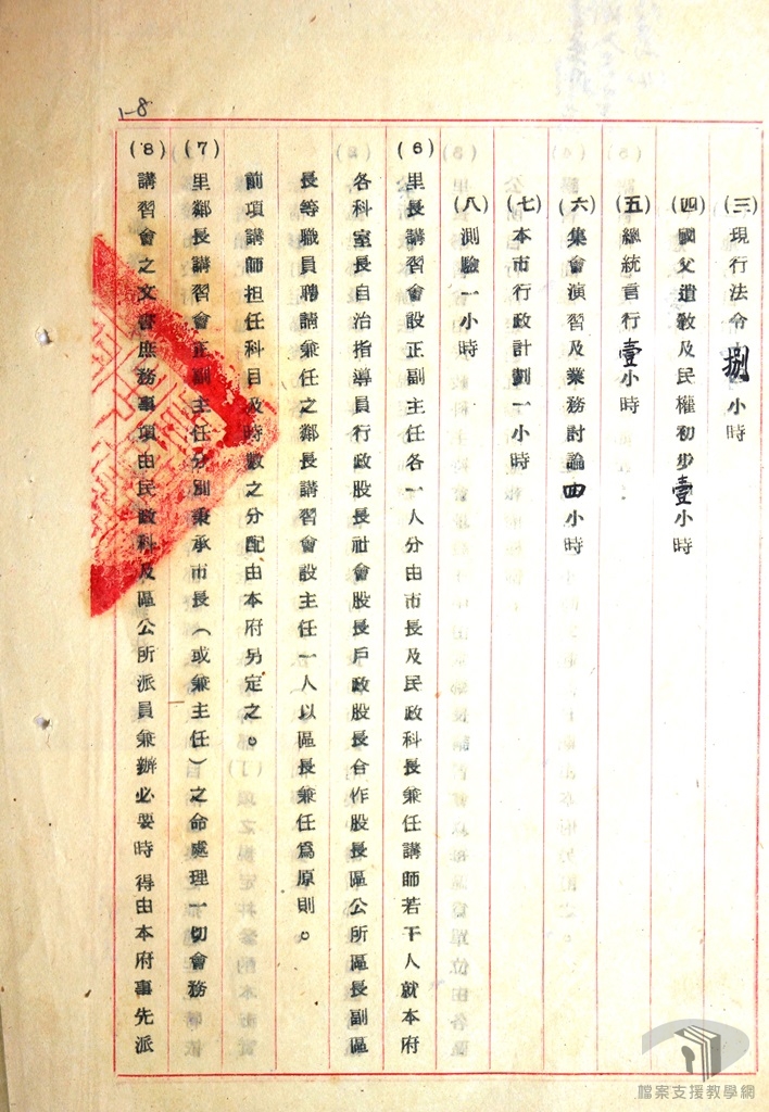 各區鎮鄉村里鄰長講習會辦法3